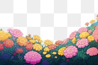 PNG  Rainbow flower landscape backgrounds outdoors. AI generated Image by rawpixel.