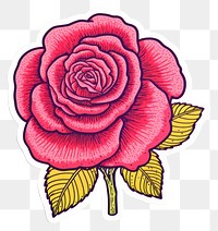 PNG Pink flower art pattern drawing. AI generated Image by rawpixel.