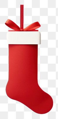 PNG  Christmas stocking gift white background celebration. AI generated Image by rawpixel.