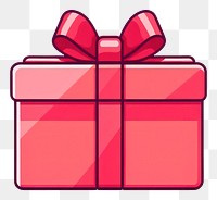 PNG Red gift box celebration anniversary decoration. AI generated Image by rawpixel.