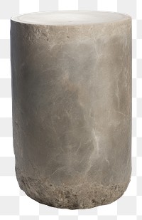 PNG Stone cylinder furniture white background. AI generated Image by rawpixel.