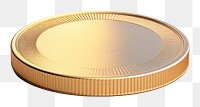 Coin gold white background currency. AI generated Image by rawpixel.