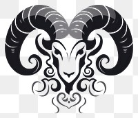 PNG Aries zodiac logo creativity livestock. AI generated Image by rawpixel.