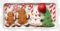 PNG Christmas cookies gingerbread decoration dessert. AI generated Image by rawpixel.