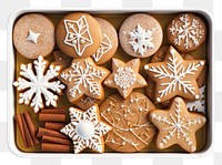 PNG  Cookie box gingerbread christmas dessert. AI generated Image by rawpixel.