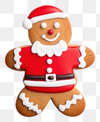 PNG  Gingerbread man snowman cookie food. AI generated Image by rawpixel.
