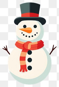 PNG Snowman winter anthropomorphic representation. AI generated Image by rawpixel.