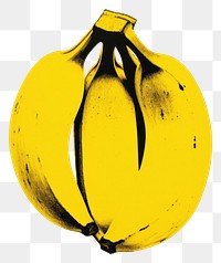 PNG Yellow banana fruit plant food. AI generated Image by rawpixel.