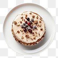 PNG Plate cake dessert berry. AI generated Image by rawpixel.