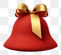 PNG  Christmas bell christmas ribbon gold. AI generated Image by rawpixel.