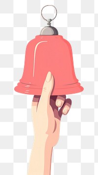 PNG Bell hand technology hanging. AI generated Image by rawpixel.