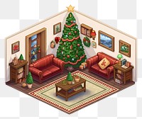 PNG Simple christmas living room furniture art architecture. AI generated Image by rawpixel.