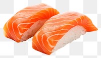 PNG  Salmon sushi seafood rice dish. AI generated Image by rawpixel.