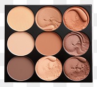 PNG Contour palette cosmetics dessert white background. AI generated Image by rawpixel.