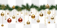 PNG Christmas backgrounds branch white background