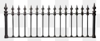 PNG  Iron fence railing white background architecture. 