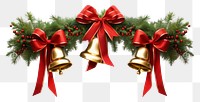 PNG  Christmas ribbon gold tree