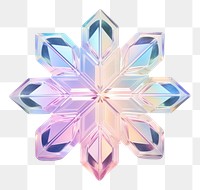 PNG  Snow flake jewelry white background accessories