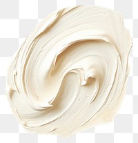 PNG  Cream texture brush stroke icing white white background. AI generated Image by rawpixel.