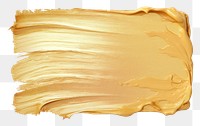 PNG  Flat gold pastel paint brushstroke backgrounds paper white background. AI generated Image by rawpixel.