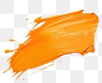 PNG Flat pale orange paint brushstroke backgrounds white background splattered. 