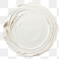PNG  Circle shape white cream. AI generated Image by rawpixel.