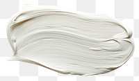 PNG  Flat pale white paint brushstroke white background porcelain dishware. AI generated Image by rawpixel.