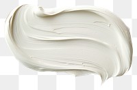 PNG  Flat pale white paint brushstroke white background porcelain dessert. AI generated Image by rawpixel.