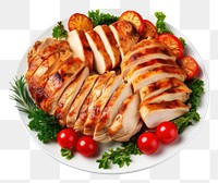 PNG  Christmas meal meat food pork. AI generated Image by rawpixel.