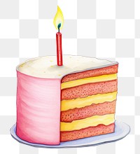 PNG Cake dessert candle icing. AI generated Image by rawpixel.