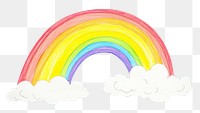 PNG Rainbow painting drawing nature. AI generated Image by rawpixel.