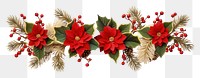 PNG Christmas Garland decoration christmas flower. 