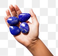 PNG  Lapis lazuli gemstone jewelry hand. AI generated Image by rawpixel.