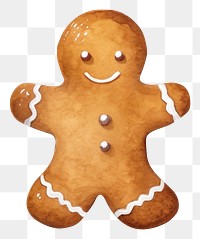 PNG Ginger bread gingerbread cookie food. AI generated Image by rawpixel.