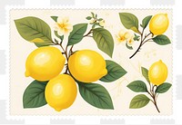 PNG Cute lemon branch illustration fruit plant food. AI generated Image by rawpixel.