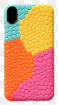 PNG  A silicone phone case white background mobile phone electronics. AI generated Image by rawpixel.