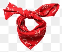 PNG A tied bandana white background celebration accessories. AI generated Image by rawpixel.