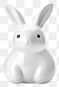 PNG  Rabbit animal mammal white. AI generated Image by rawpixel.