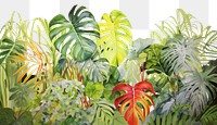 PNG  Tropical leaves backgrounds vegetation tropics. 