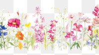PNG  Pink flowers backgrounds outdoors pattern. 