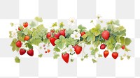 PNG  Strawberry garden fruit plant food. AI generated Image by rawpixel.