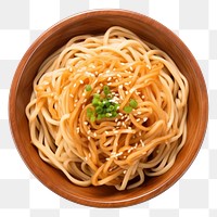 PNG Fried longevity noodles bowl spaghetti pasta. AI generated Image by rawpixel.