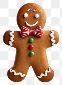 PNG  Gingerbread man christmas cookie food. AI generated Image by rawpixel.