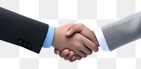 PNG Business handshake agreement greeting success. 