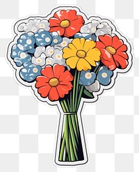 PNG Flower bouquet plant art white background. AI generated Image by rawpixel.