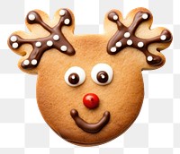 PNG Reindeer cookie gingerbread christmas food. AI generated Image by rawpixel.