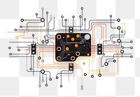 PNG Diagram electronics technology complexity. AI generated Image by rawpixel.