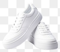 PNG White sneakers shoe footwear clothing. 