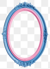 PNG  Photo pink blue oval. AI generated Image by rawpixel.
