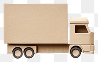 PNG  Container truck cardboard vehicle paper. AI generated Image by rawpixel.
